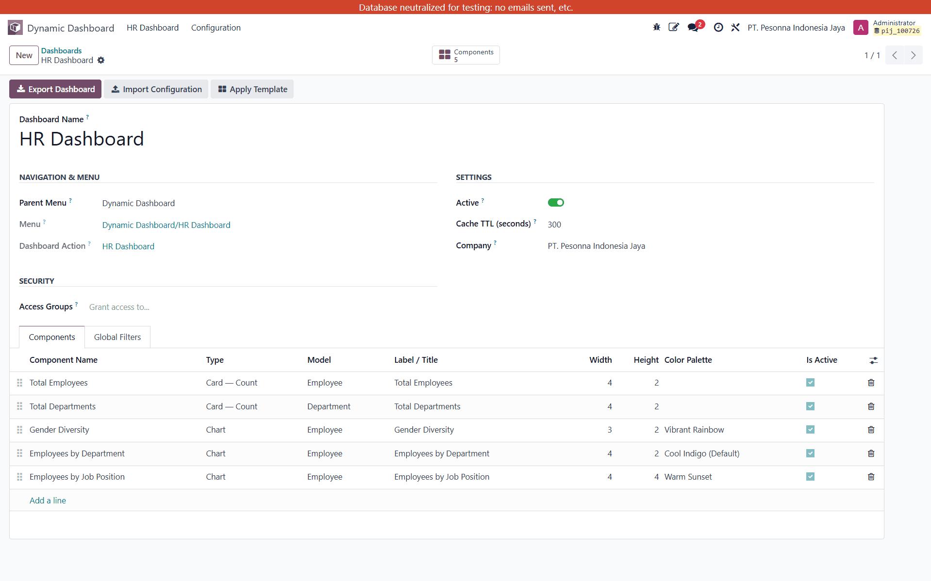 Dynamic Dashboard — Configurable Analytics for Odoo 18 screenshot 4