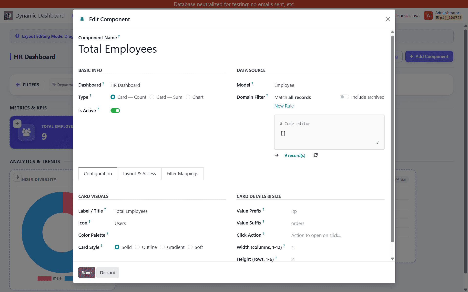 Dynamic Dashboard — Configurable Analytics for Odoo 18 screenshot 3